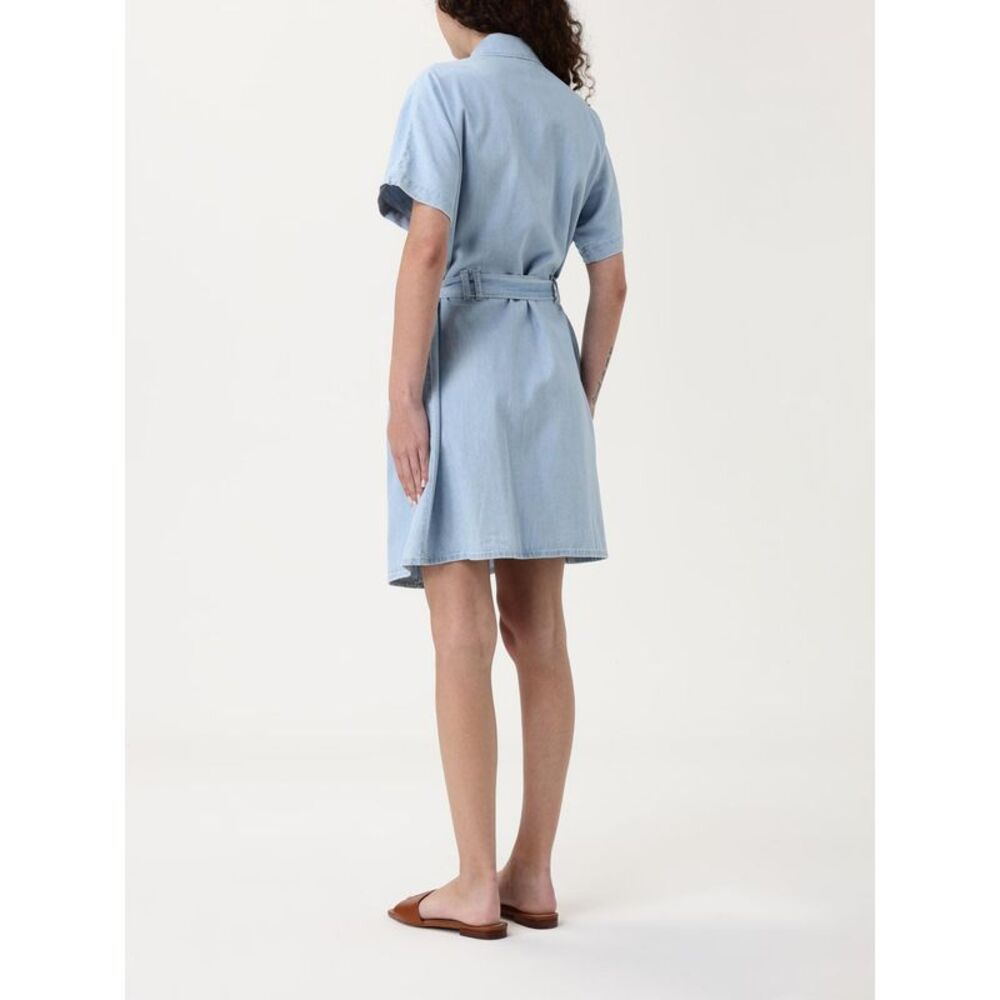 A.P.C. Dress Woman Gnawed Blue - Picture 2 of 3